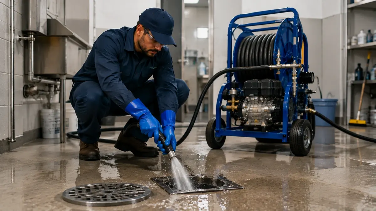 Floor Drain Hydro Jet Cleaning in Hume